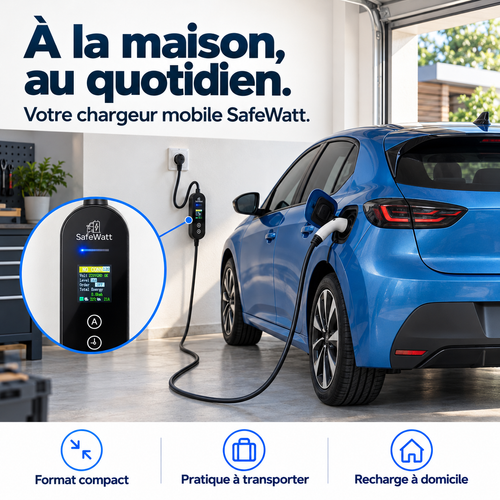 Chargeur mobile SafeWatt 16 A · Type 2