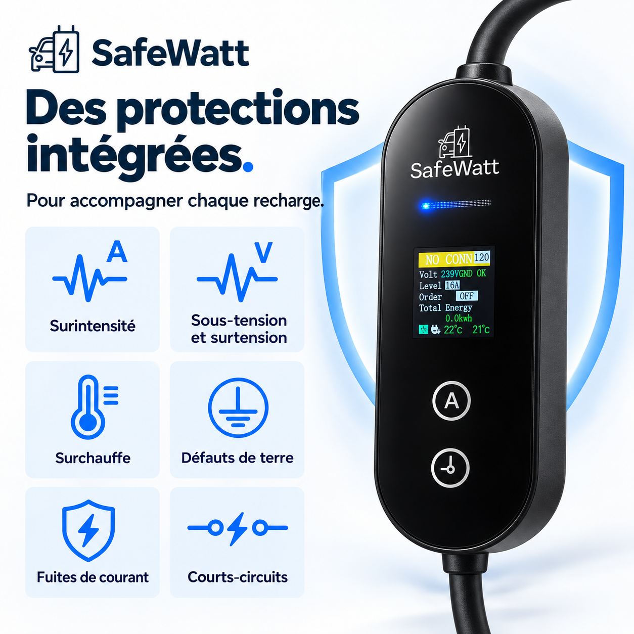 SafeWatt : protections électroniques intégrées