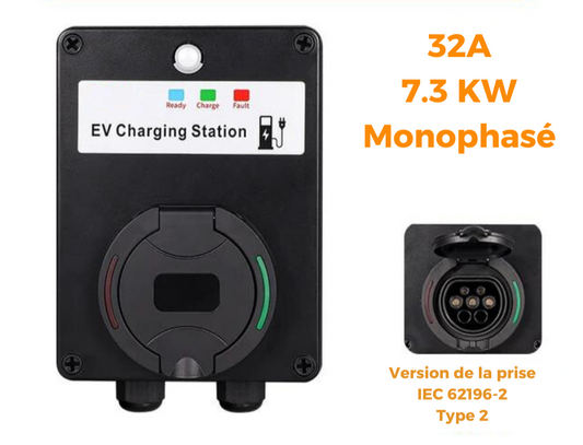 Borne Charge Rapide PlugBoxx 7.3 Kw