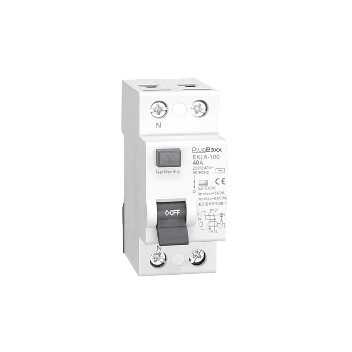 Prise renforcée avec protection résiduel/surcharge/court-circuit et compteur